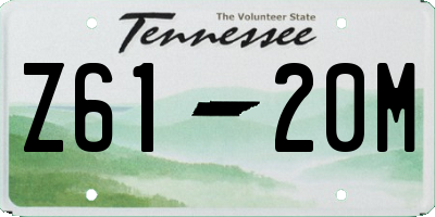 TN license plate Z6120M