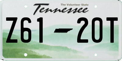 TN license plate Z6120T