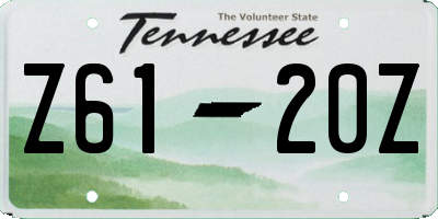 TN license plate Z6120Z