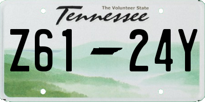 TN license plate Z6124Y