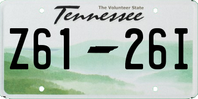TN license plate Z6126I
