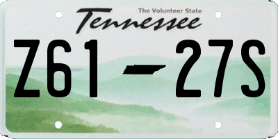 TN license plate Z6127S