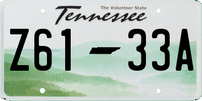 TN license plate Z6133A