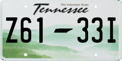 TN license plate Z6133I