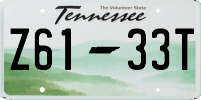TN license plate Z6133T