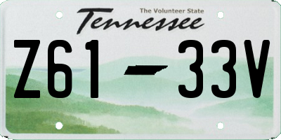 TN license plate Z6133V