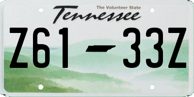 TN license plate Z6133Z