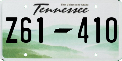 TN license plate Z6141O