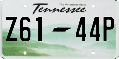 TN license plate Z6144P