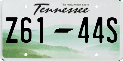 TN license plate Z6144S