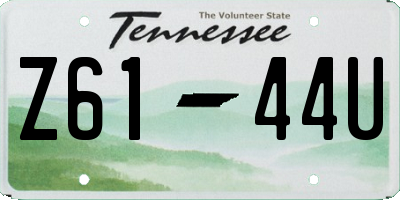 TN license plate Z6144U