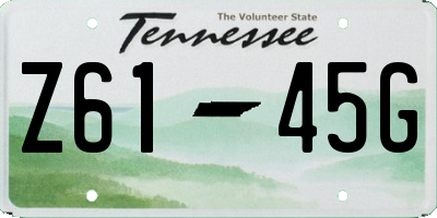 TN license plate Z6145G