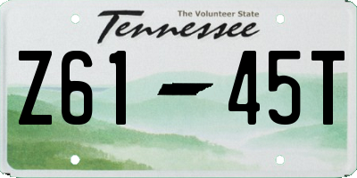 TN license plate Z6145T