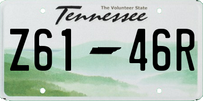 TN license plate Z6146R