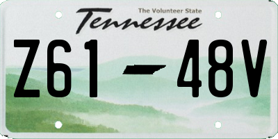 TN license plate Z6148V