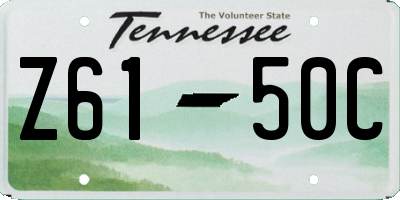 TN license plate Z6150C