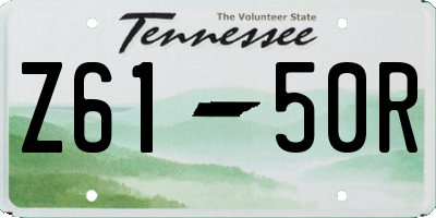 TN license plate Z6150R