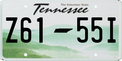 TN license plate Z6155I