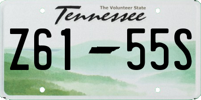 TN license plate Z6155S