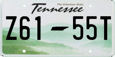 TN license plate Z6155T