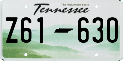 TN license plate Z6163O