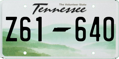 TN license plate Z6164O