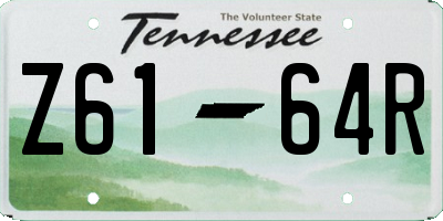 TN license plate Z6164R