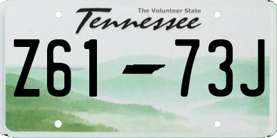 TN license plate Z6173J