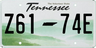 TN license plate Z6174E