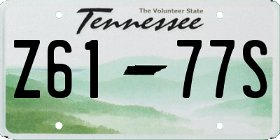 TN license plate Z6177S