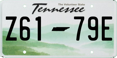 TN license plate Z6179E