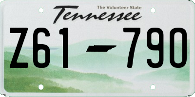 TN license plate Z6179O