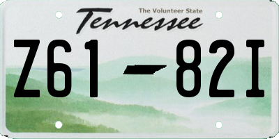 TN license plate Z6182I