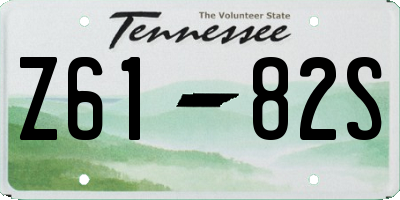 TN license plate Z6182S