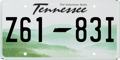 TN license plate Z6183I