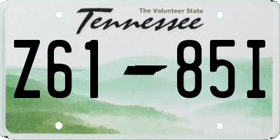 TN license plate Z6185I