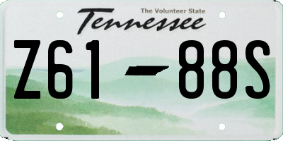 TN license plate Z6188S
