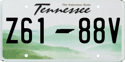 TN license plate Z6188V