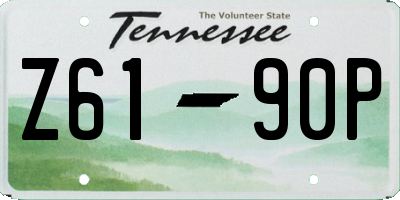 TN license plate Z6190P