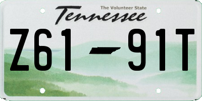 TN license plate Z6191T