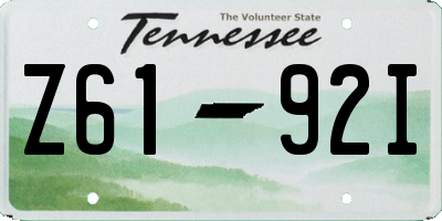 TN license plate Z6192I