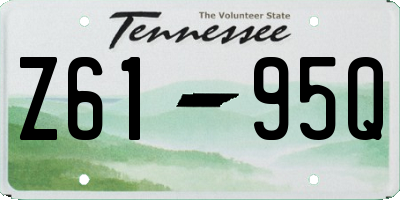 TN license plate Z6195Q