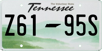 TN license plate Z6195S