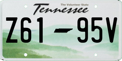 TN license plate Z6195V