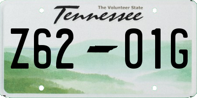 TN license plate Z6201G