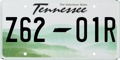TN license plate Z6201R