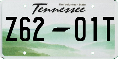 TN license plate Z6201T