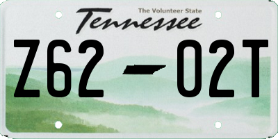 TN license plate Z6202T