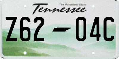 TN license plate Z6204C
