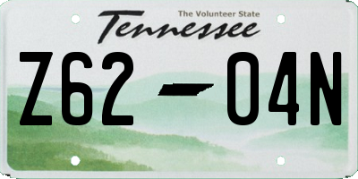 TN license plate Z6204N
